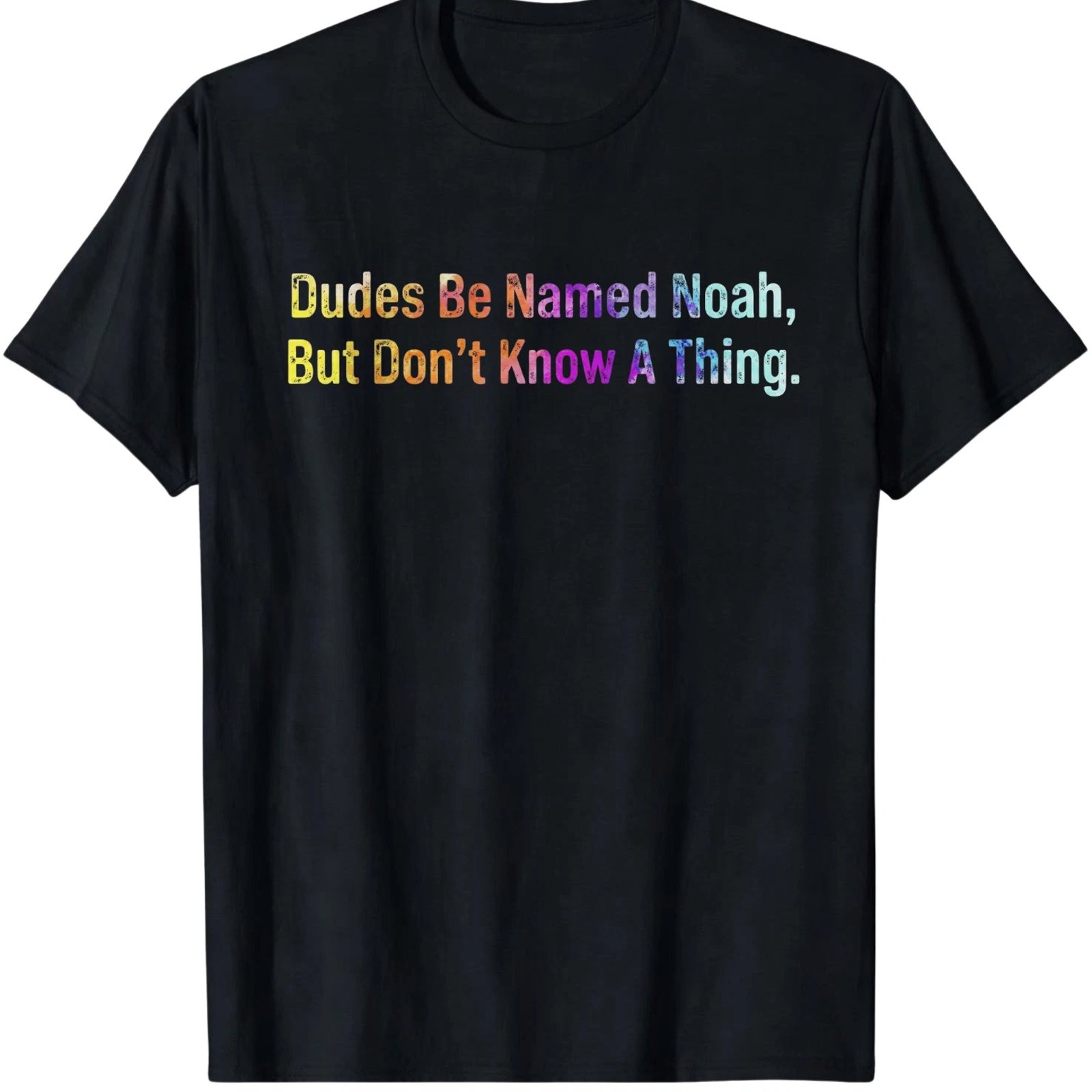 Noah Name Joke Funny Minimalist Meme Graphic T-Shirt gallery