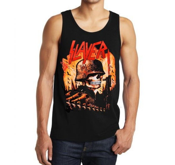Slayer Soldier Rock Band Men’s Black Tank Tops