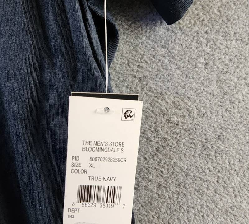 The Men's Store at Bloomingdale's Supima Cotton Tee Men's XL True Navy Pullover gallery