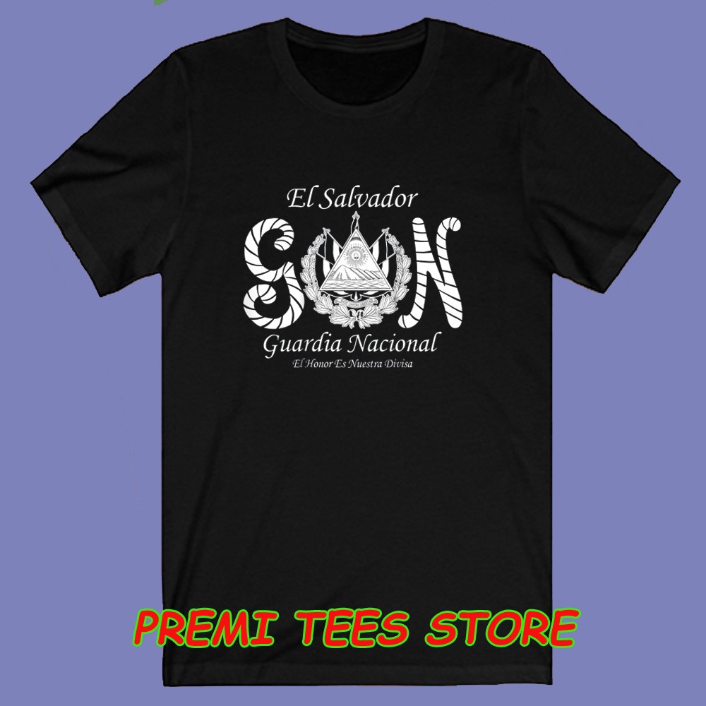 El Salvador Guardia Nacional Men’s Black Size S-3XL