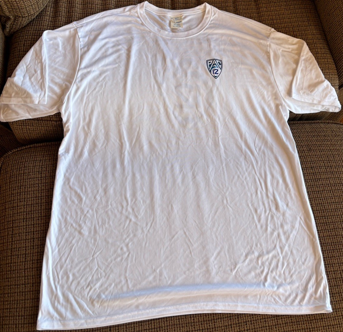 Port & Company Mens Pac-12 Conference Performance T-Shirt Poly White 2XL - NWOT! gallery