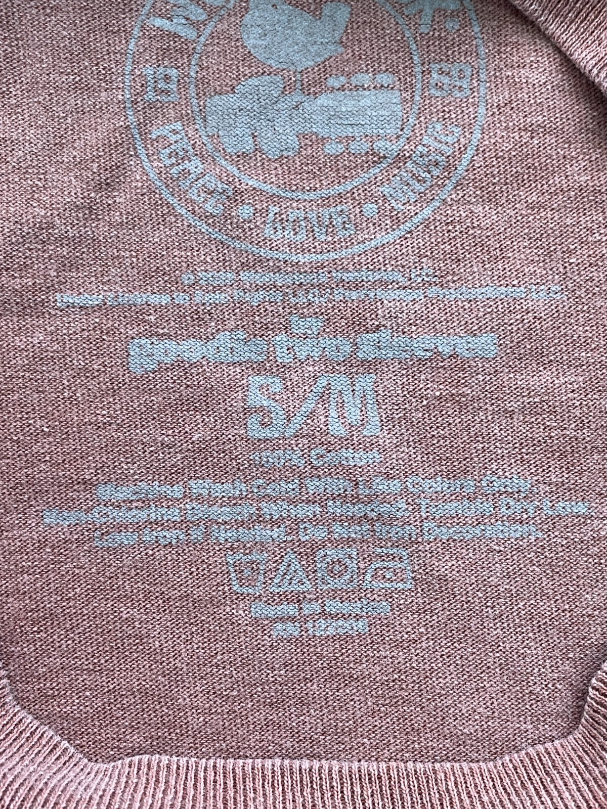 Woodstock 1969 Music & Art Fair Brown T-Shirt Men's SMALL gallery