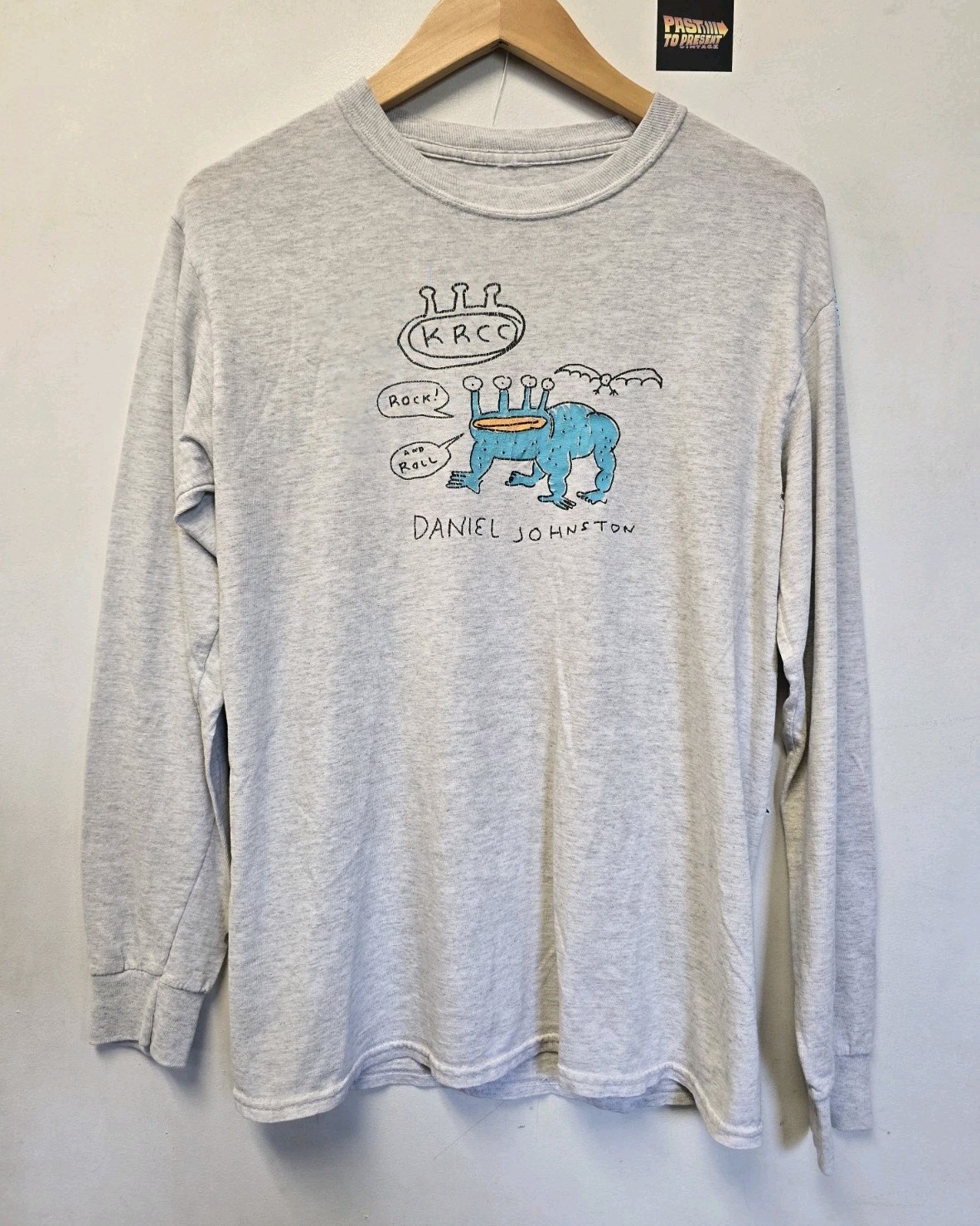 Vintage Daniel Johnston Shirt 00s Sz Small Long Sleeve KRCC Indie Lo-Fi Folk gallery