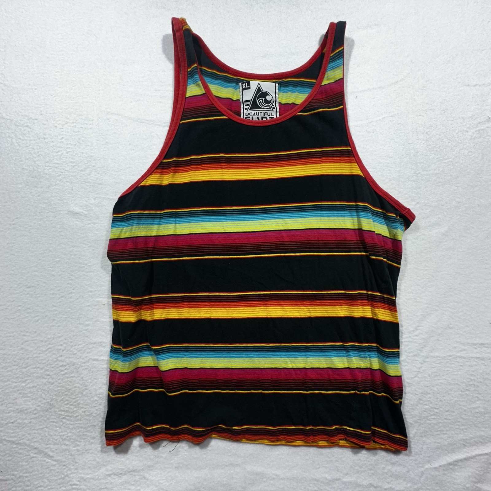 Beautiful Giant Tank Top Mens XL Striped Baja Surf Skate Beach Sleeveless gallery