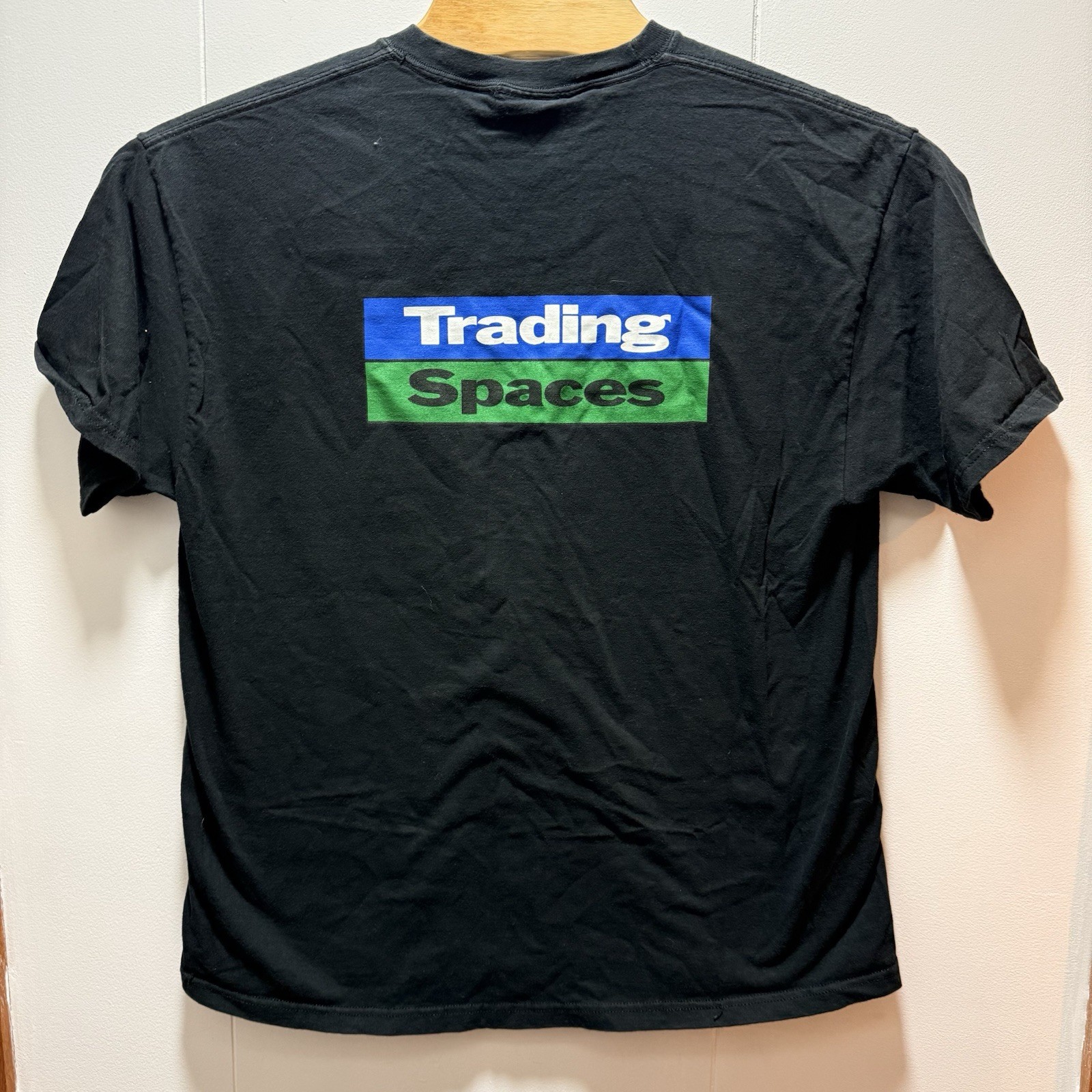 Vintage Discovery Channel TLC Trading Spaces T-Shirt Size XL Black Short Sleeve