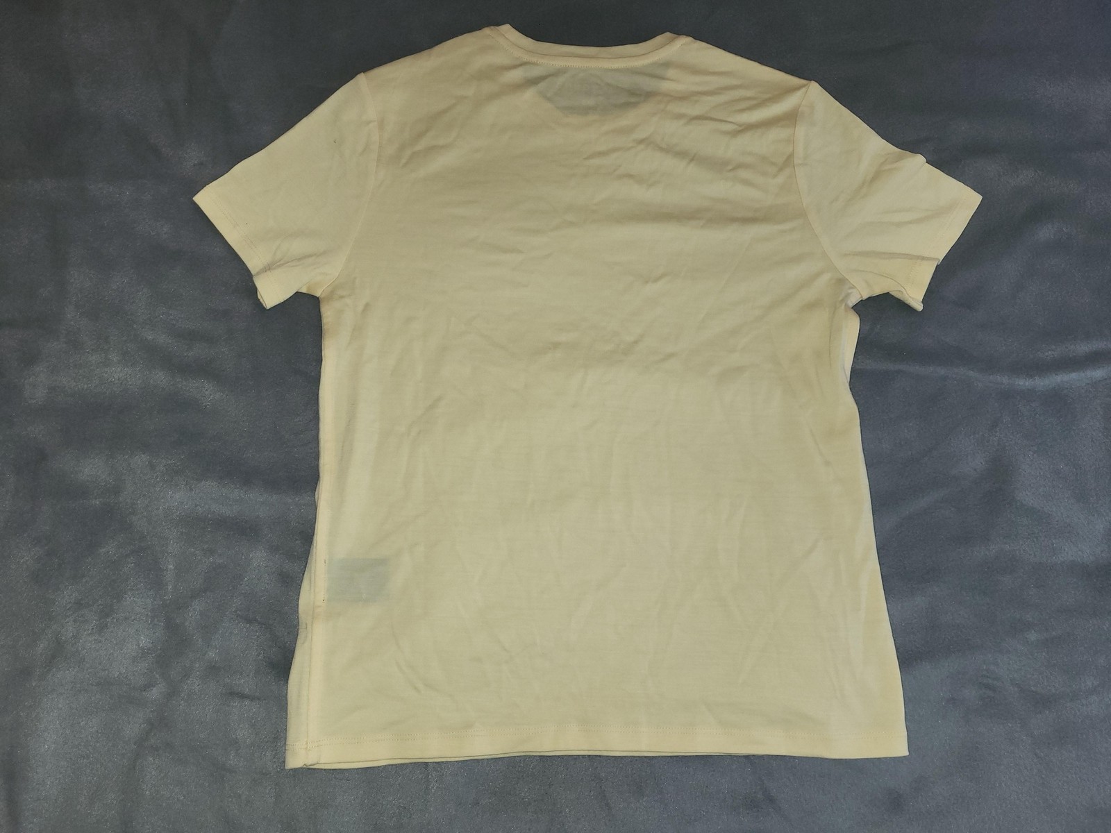 Unbound Merino Shirt Mens XS Yellow Solid 100% Merino Wool Crew Neck T-Shirt gallery
