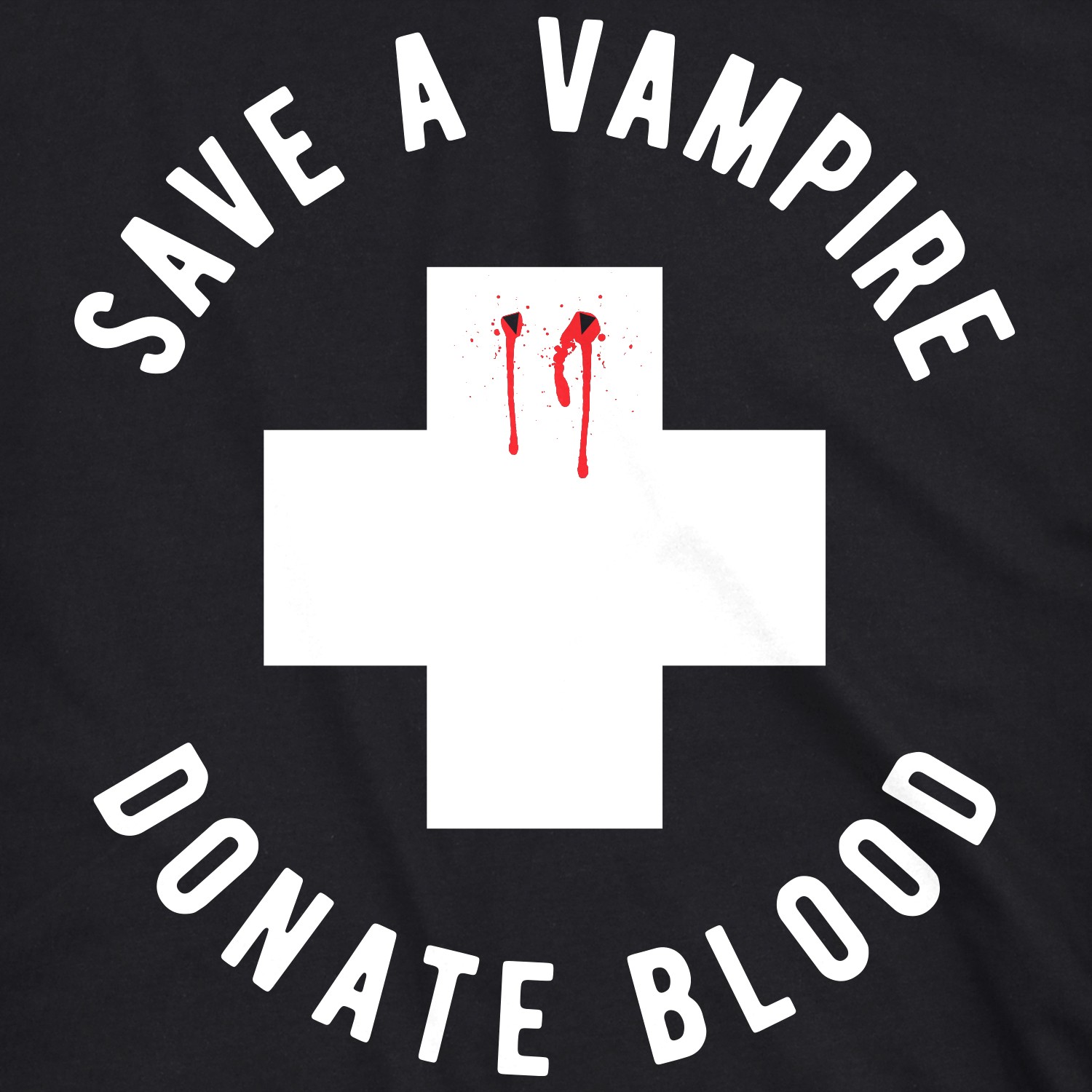 Mens Save A Vampire Donate Blood T Shirt Funny Sarcastic Halloween Night Tee for gallery