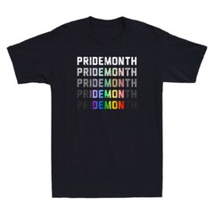 Pride Month For Demon LGBT Gay Pride Month Transgender Lesbian Vintage T-Shirt
