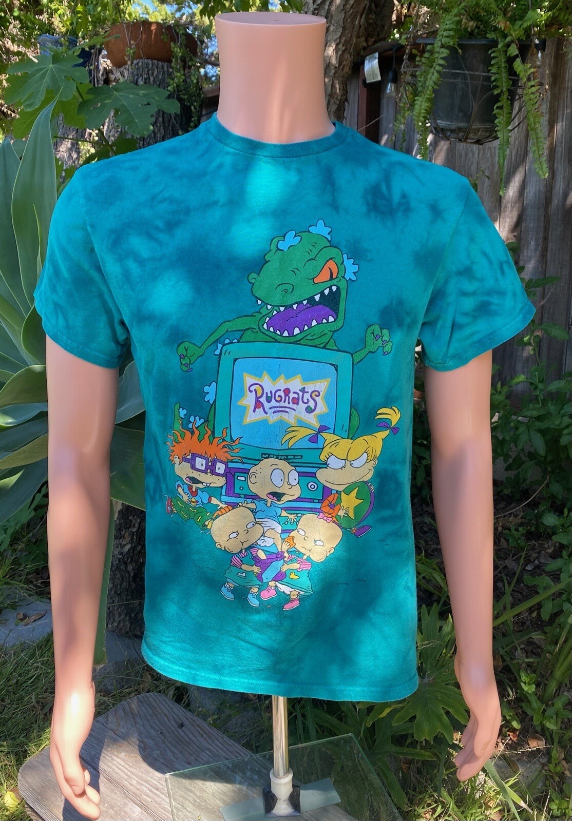 Nickelodeon 6 Character Rugrats T-shirt Tie Dye Size In Description