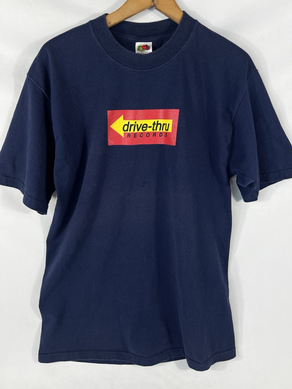 Vtg Y2K Drive Thru Records T Shirt More Rock Than a Crackhouse L Punk Band Emo