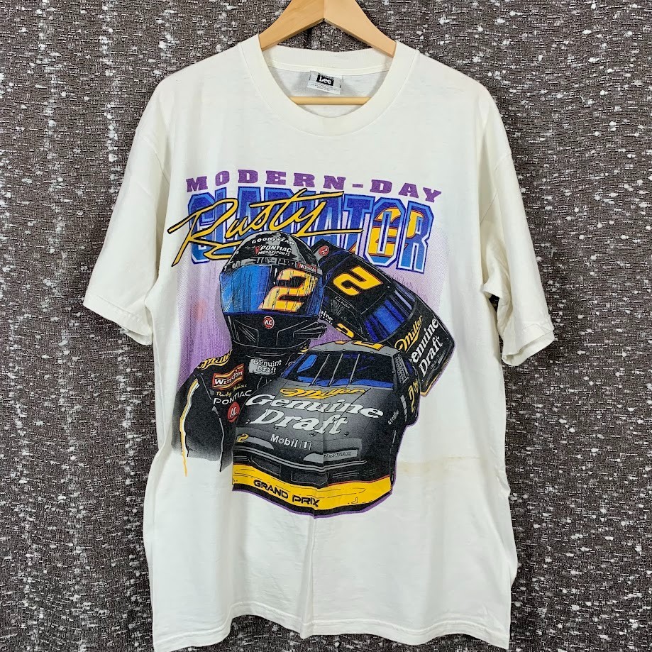 Vintage Lee Rusty Wallace Monder Day Gladiator Nascar Shirt Size Large