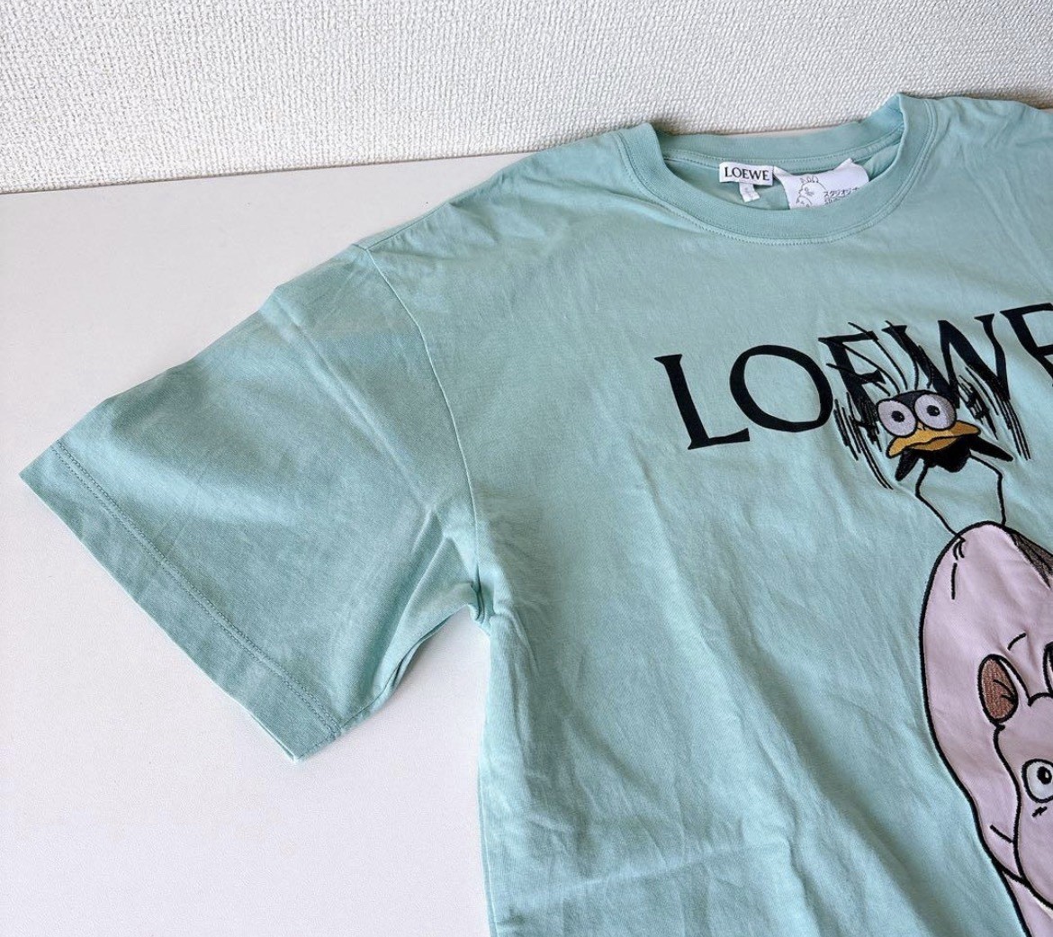 Loewe Spirited Away Ghibli T-Shirt Boh Mouse Mint Green Mens XS Worn Once Rare gallery