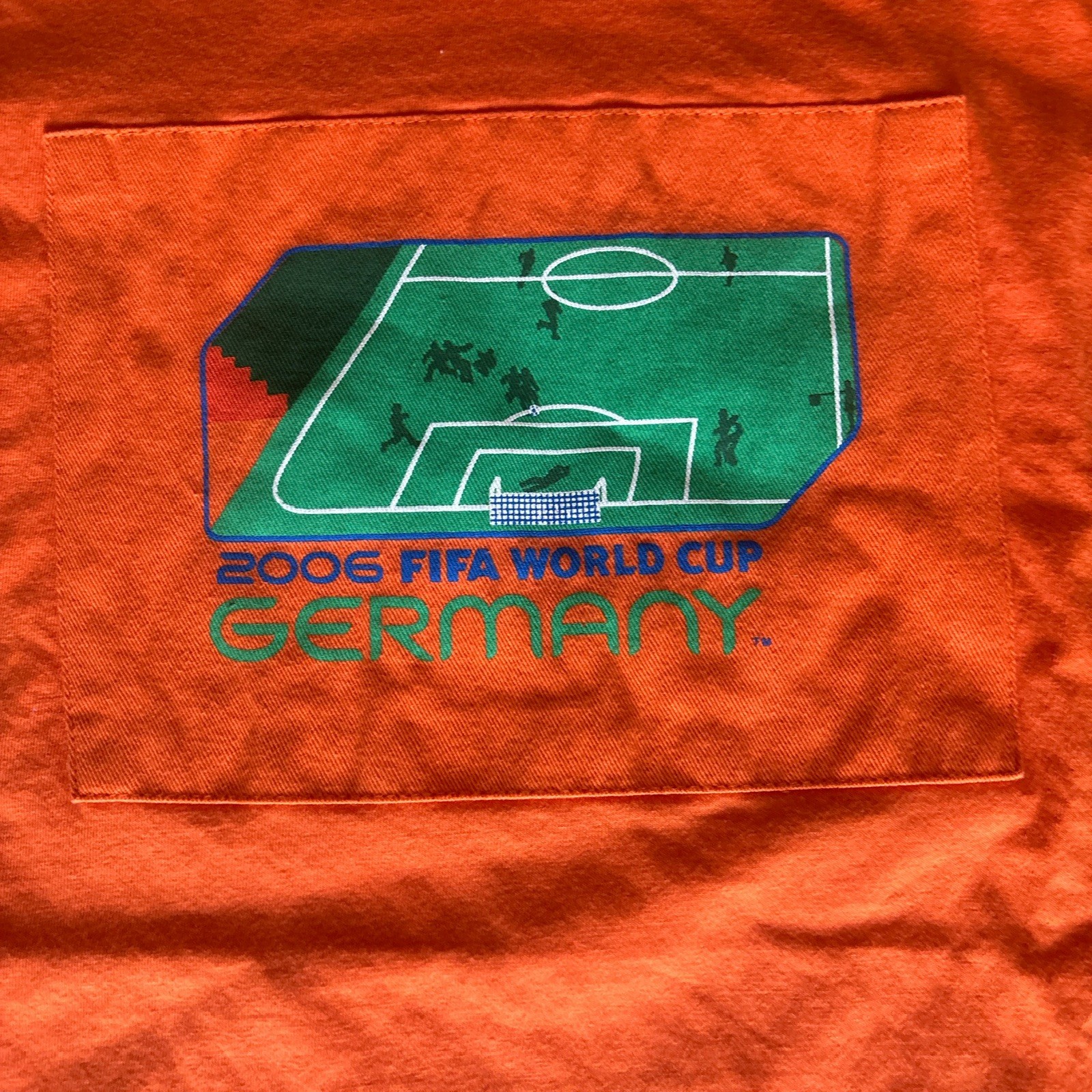 FIFA World Cup Germany 2006 Mens M orange Graphic T-Shirt Official Merch gallery