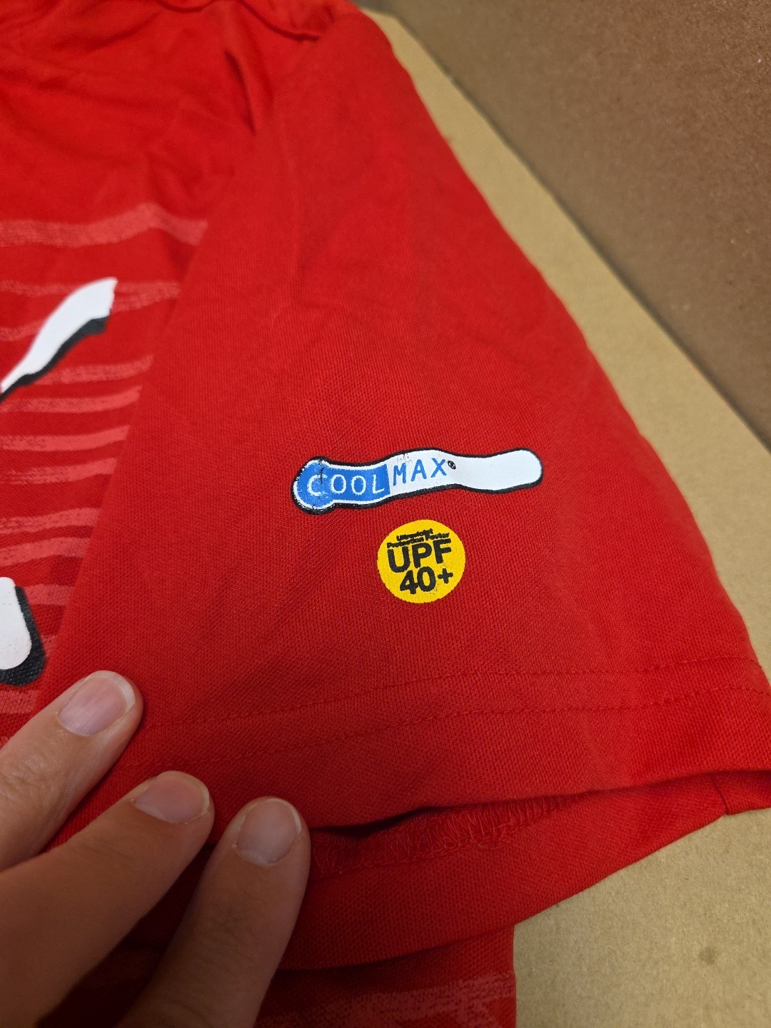 Vintage Red FILA Soccer Jersey Go Corea ( Korea ) Size Small (95) Cool Max gallery