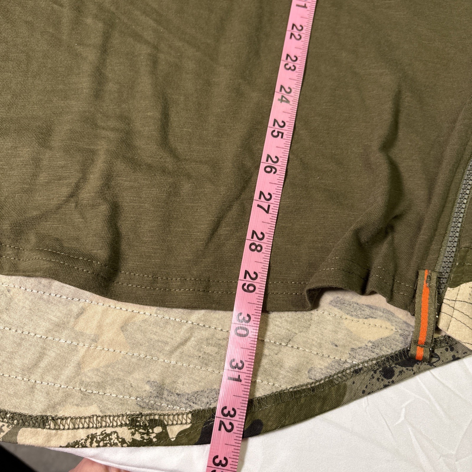 Triple Five Soul Shirt Mens XL Tee Camouflage Army Fatigue Grunge Zipper NWT gallery