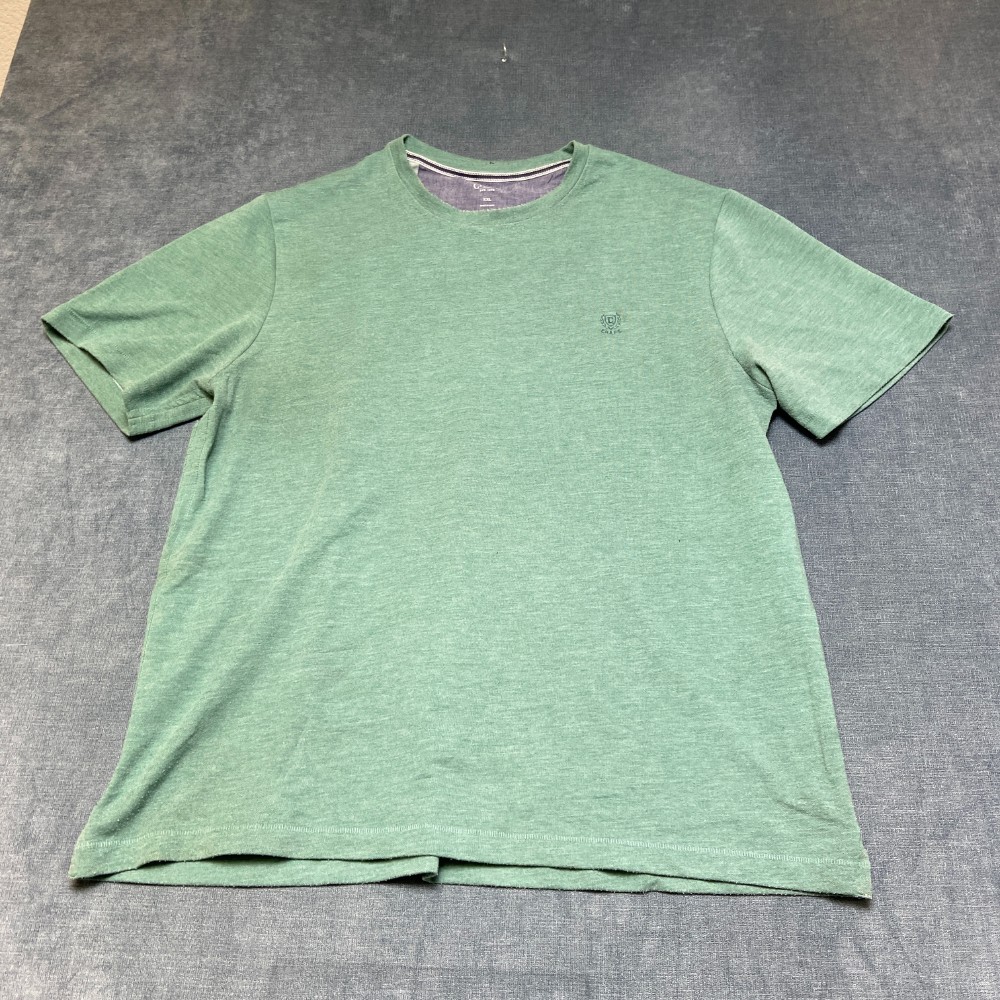Chaps T-Shirt Mens 2XL Heather Green Embroidered Logo Everyday Wear Casual Tee gallery