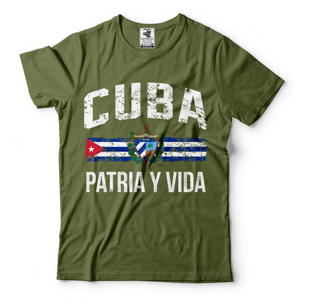 Cuba Shirts, Patria Y Vida, Free Cuba, Patriotic Cuban shirts, Cuba Flag Shirts gallery