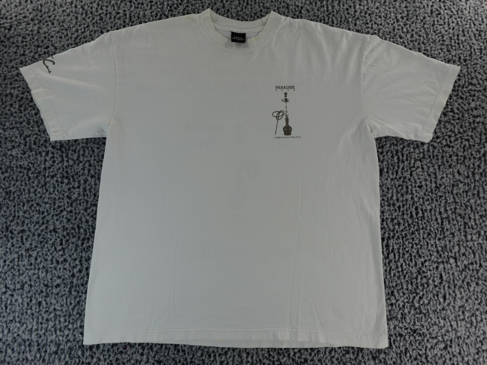VTG 2012 Drake Take Care Paradise Tour T-Shirt OVO Club Paradise Invite Only XL gallery