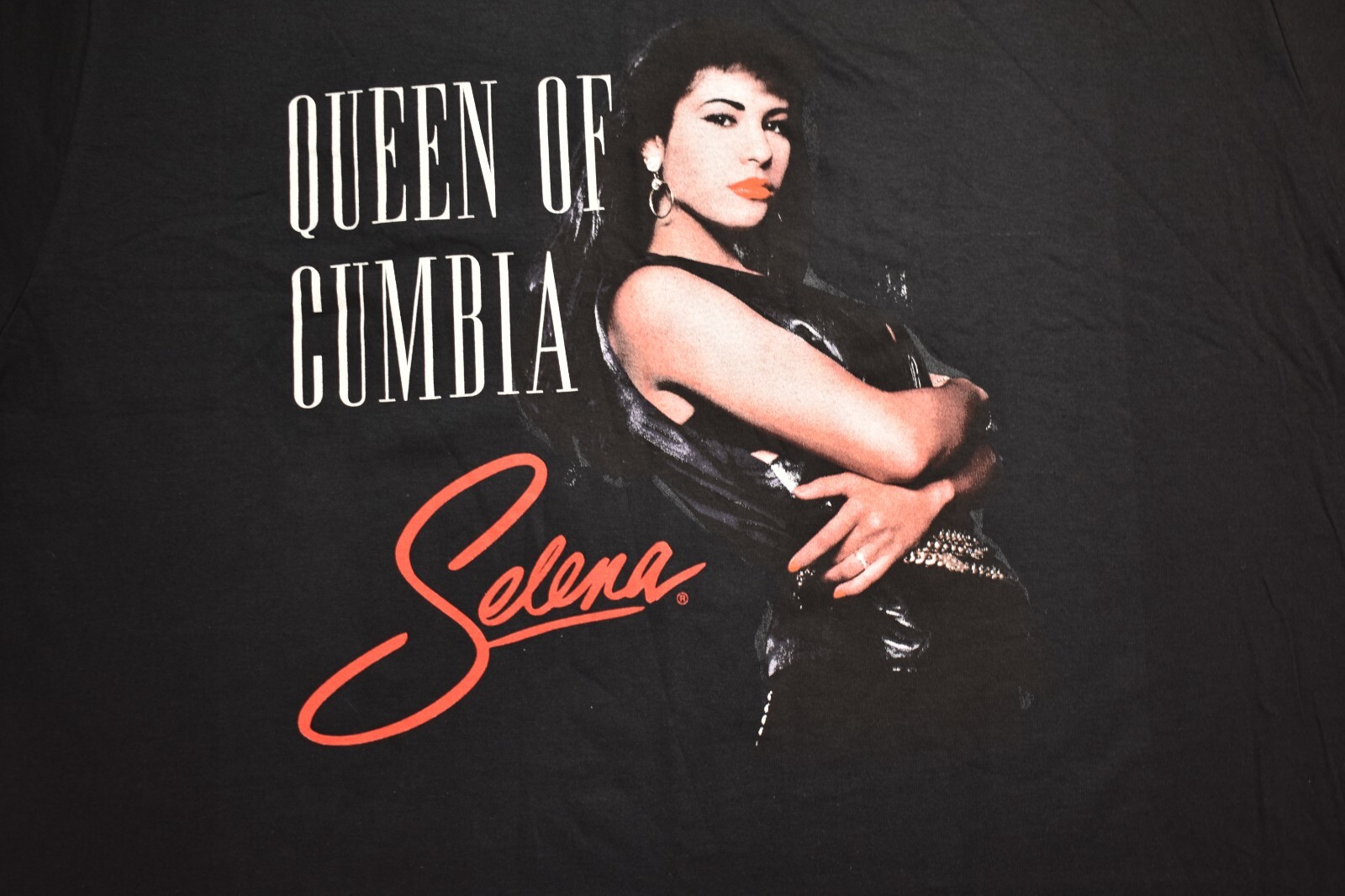 Selena Mens Queen Of Cumbia Black Tee Shirt New XS, S, XL, 2XL, 3XL gallery