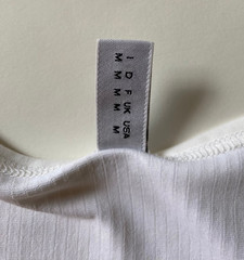 MOSCHINO ❤️ YOU White Tank Top — US/IT M — Vintage 2000s — New w/ Imperfections