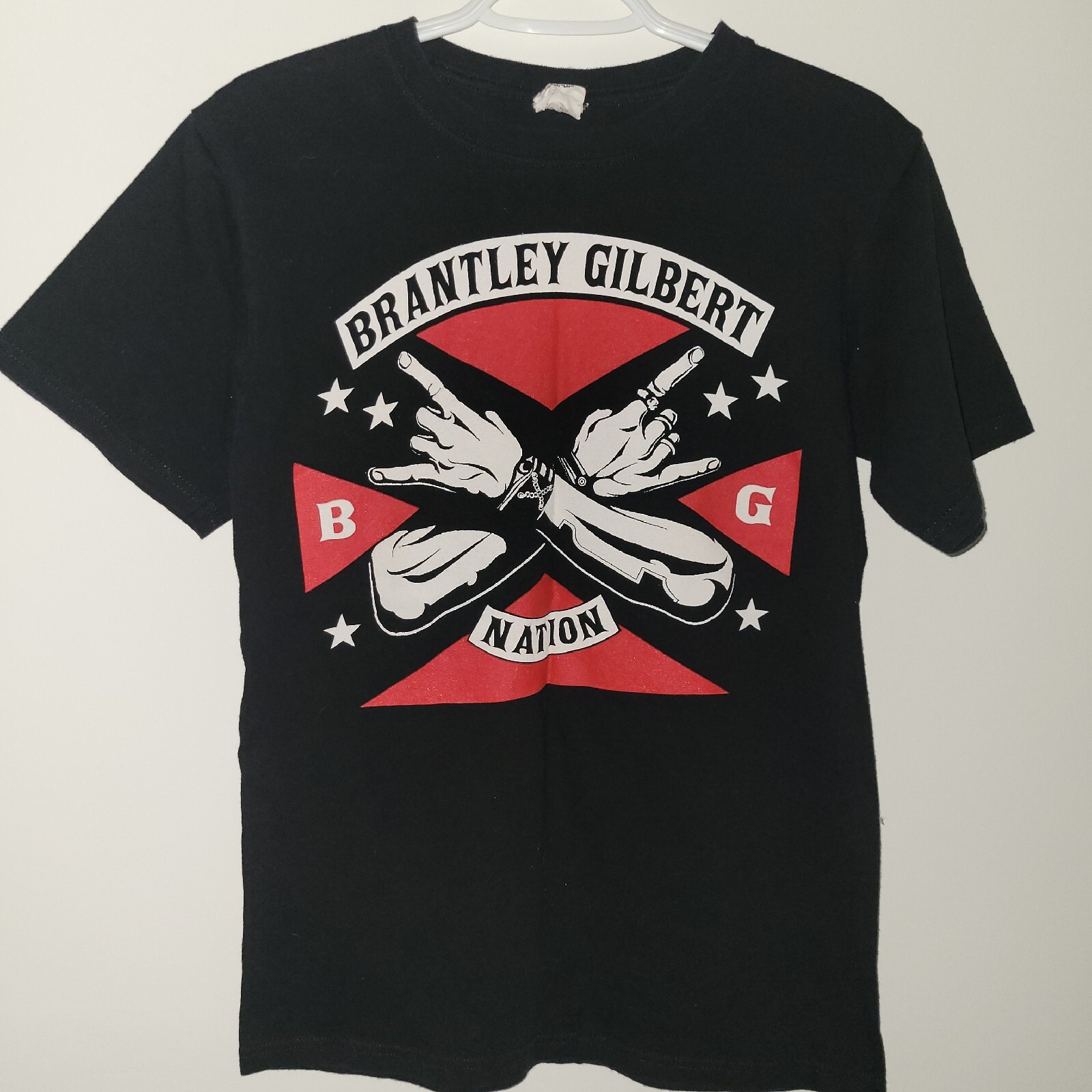 Brantley Gilbert Nation Stone Cold Country Short Sleeve T-Shirt Size Small Black
