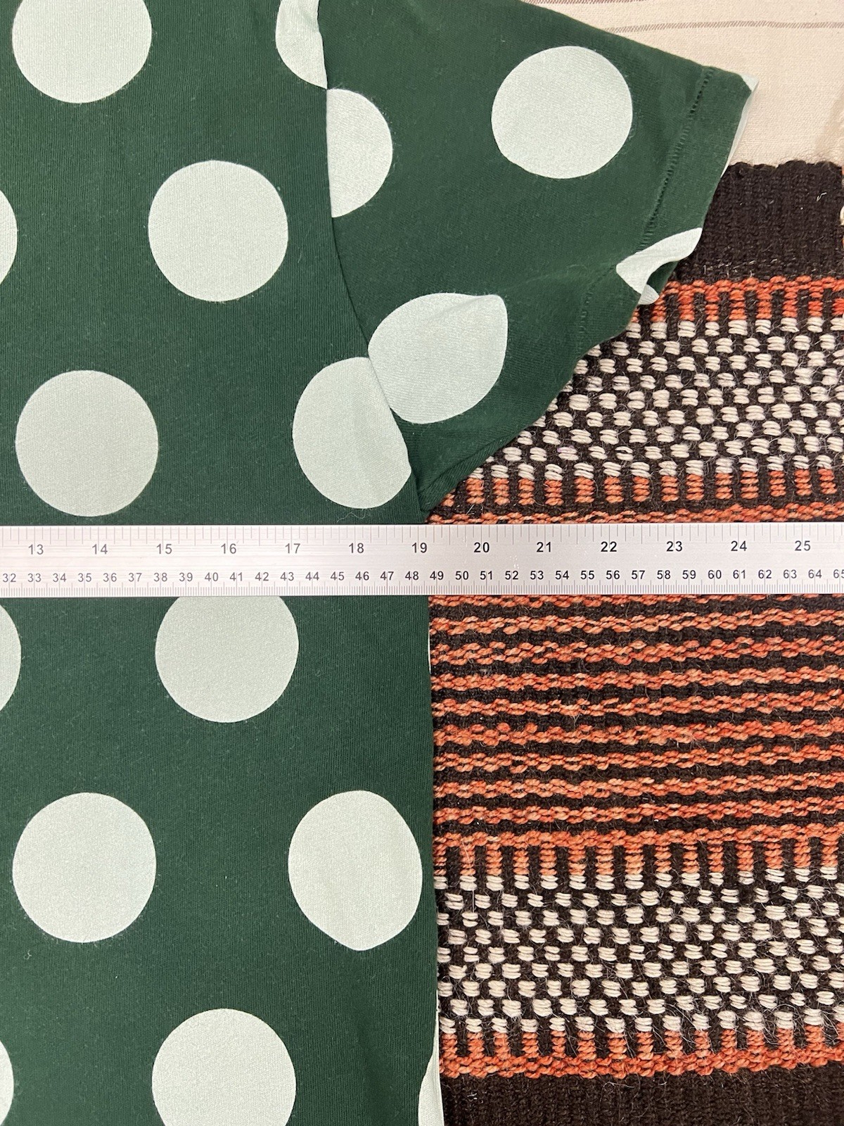 LVC T-Shirt M Levi's Vintage Clothing 60s Casuals Green Polka Dot LNWOT 38" Slim gallery