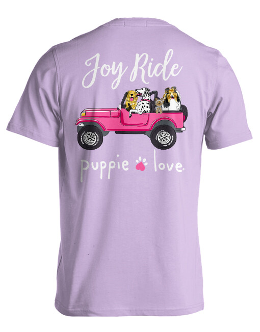 New PUPPIE LOVE Joy Ride Pup T SHIRT