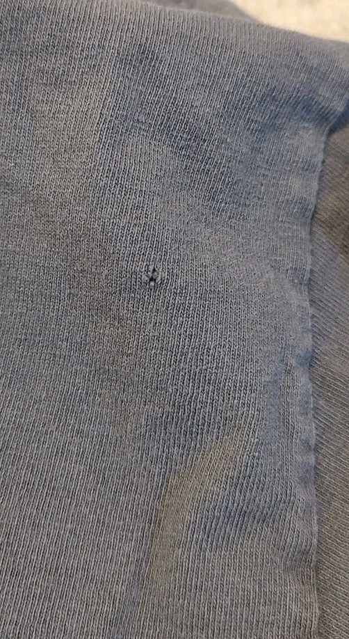 Snap-On Tools Long Sleeve Shirt Medium/Large Gray Workwear HOLES See Measurement gallery