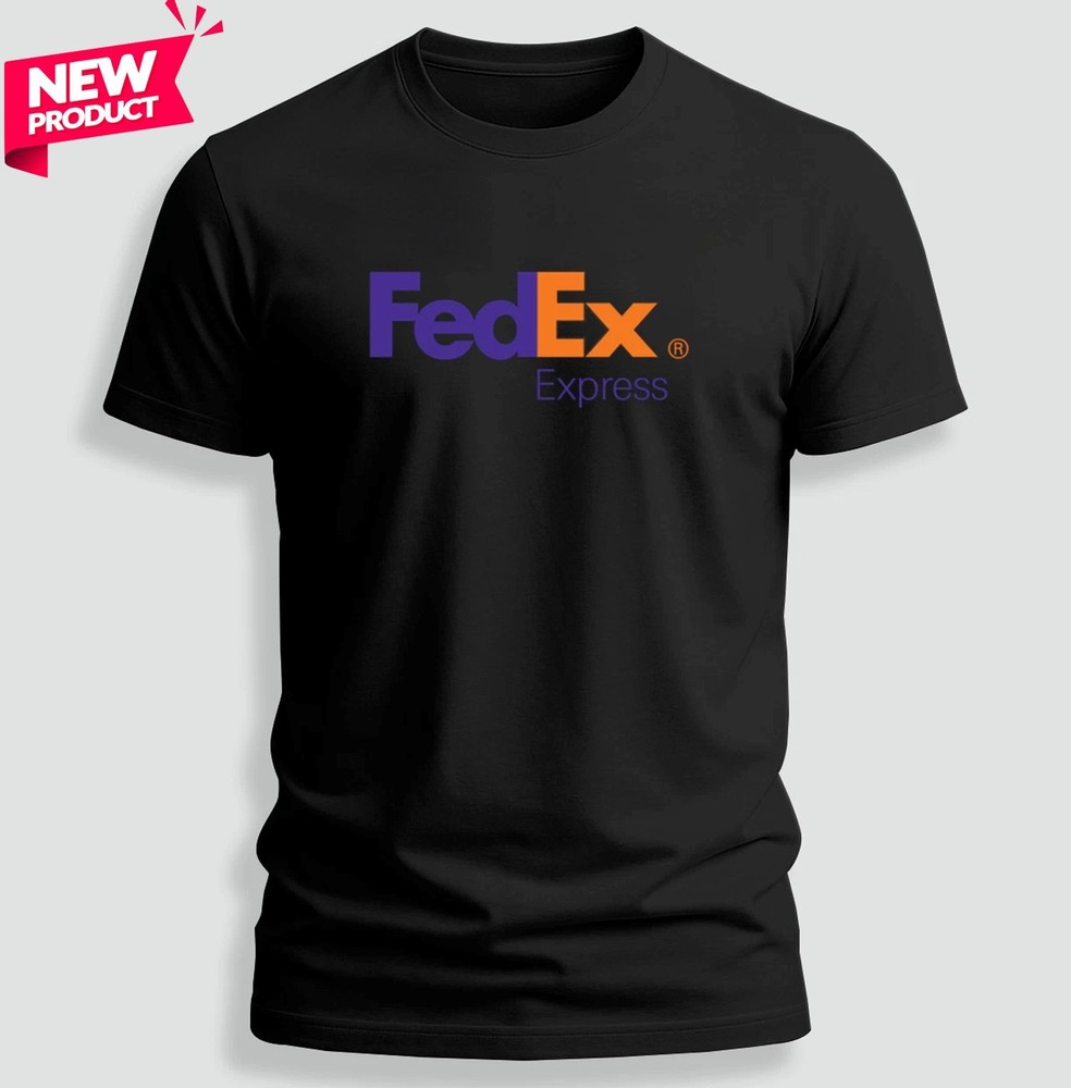 Fed-Ex Black and Orange t-shirt – Postal mail Man T-shirt All Size