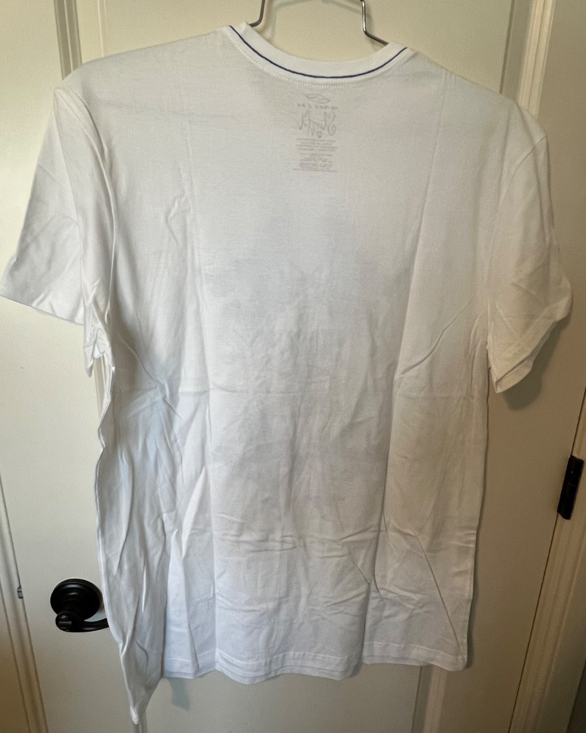 NWT T-SHIRT MENS SLIMFIT XXL SLIM SMITH TIGER OPTICAL WHITE TURQ PRINT TRENDY gallery