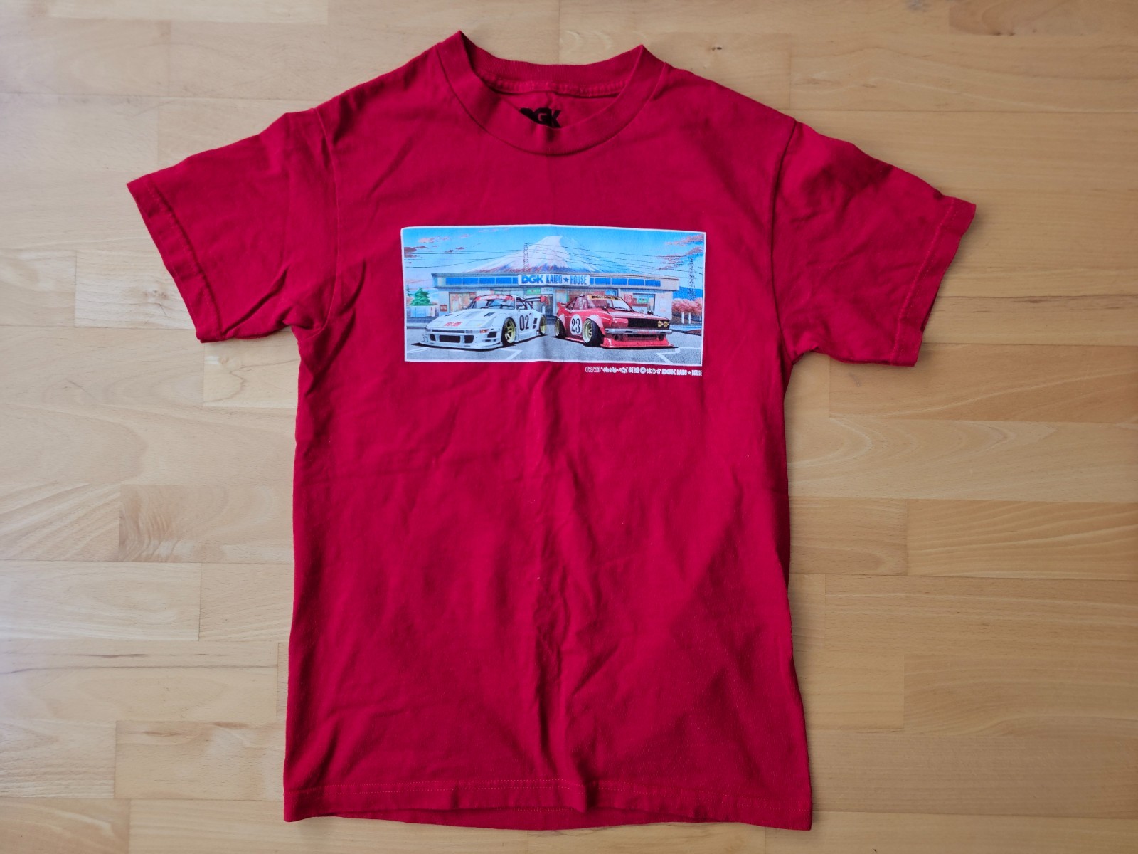 DGK x Kaido House Konbini T Shirt Red Small Mt Fuji Lawson Store
