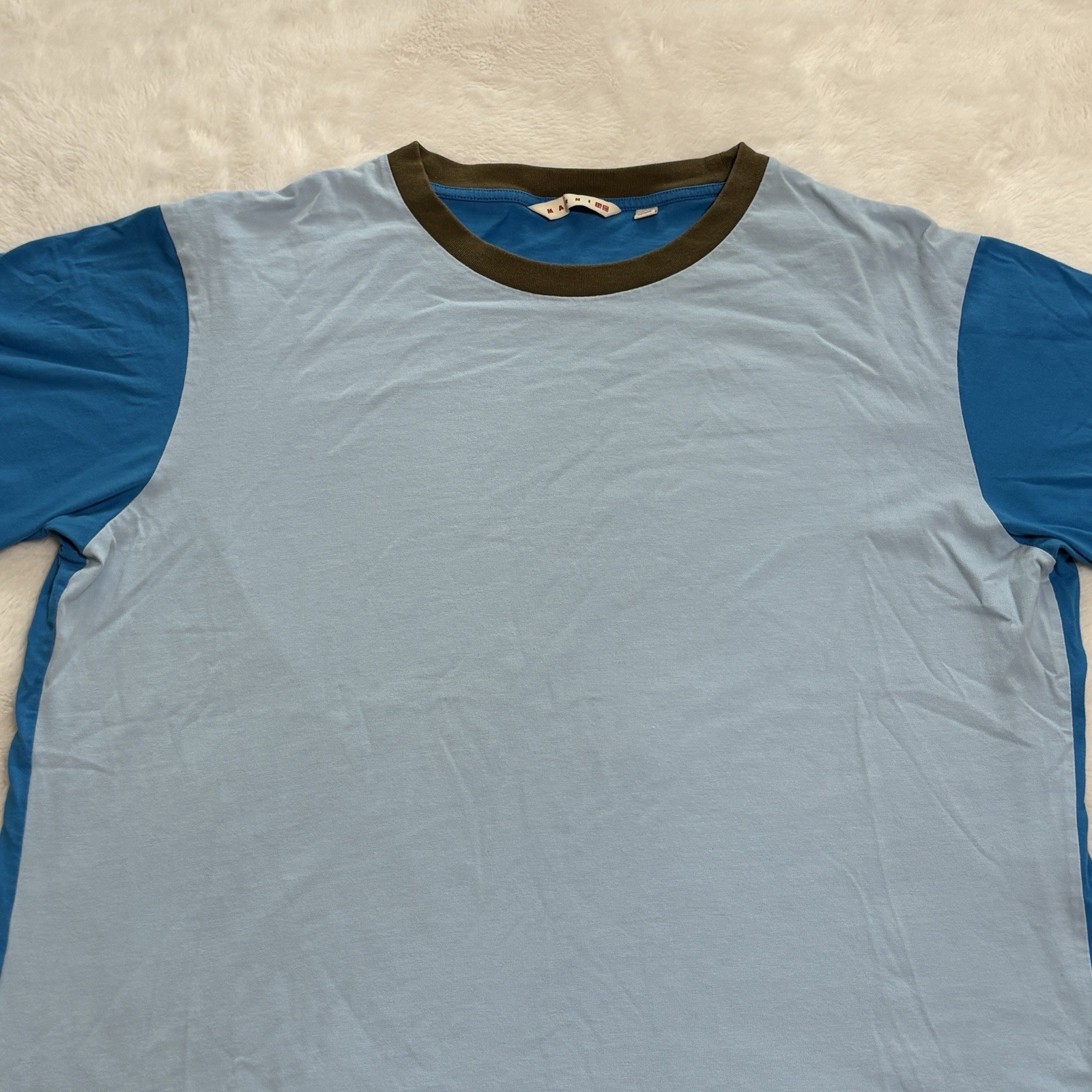 Marni x Uniqlo Color Block Two Tone T shirt sz M
