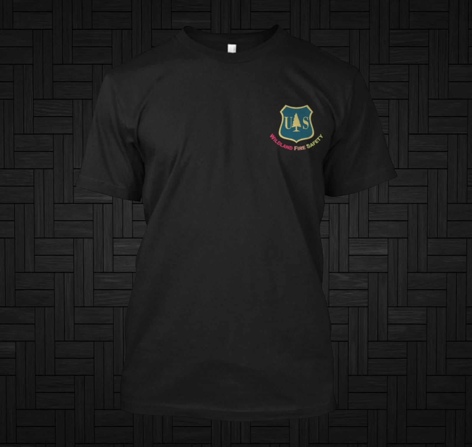 Dept of Agriculture USFS FOREST SERVICE WILDLAND FIRE SAFETY- Custom t-shirt tee gallery