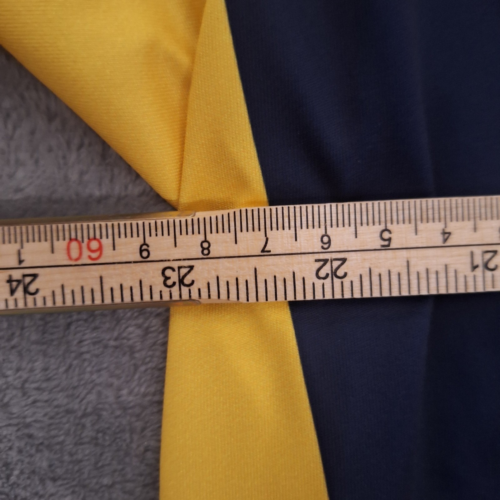 Wickliffe Coach Jersey Pinstripe Navy Blue Yellow Gold Baseball Softball 2XL gallery