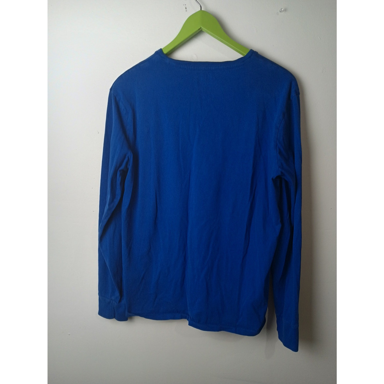 Polo Ralph Lauren Long Sleeve T-Shirt Blue V-Neck Medium Men's Pull On Preppy gallery