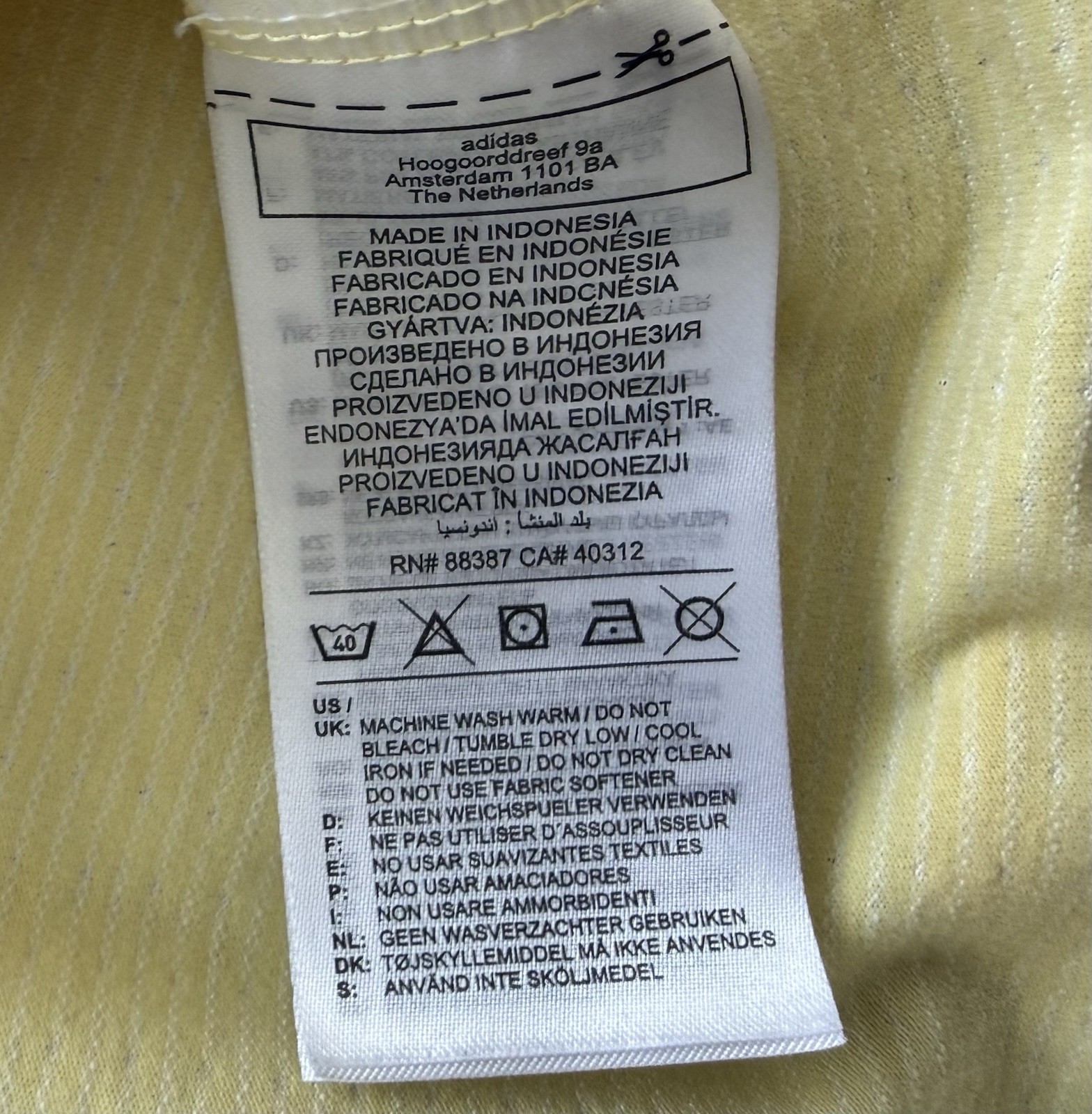 Adidas Axis 2.0 Tech Training Shirt Men's XL TALL Pale Yellow Short Sleeve Tee gallery