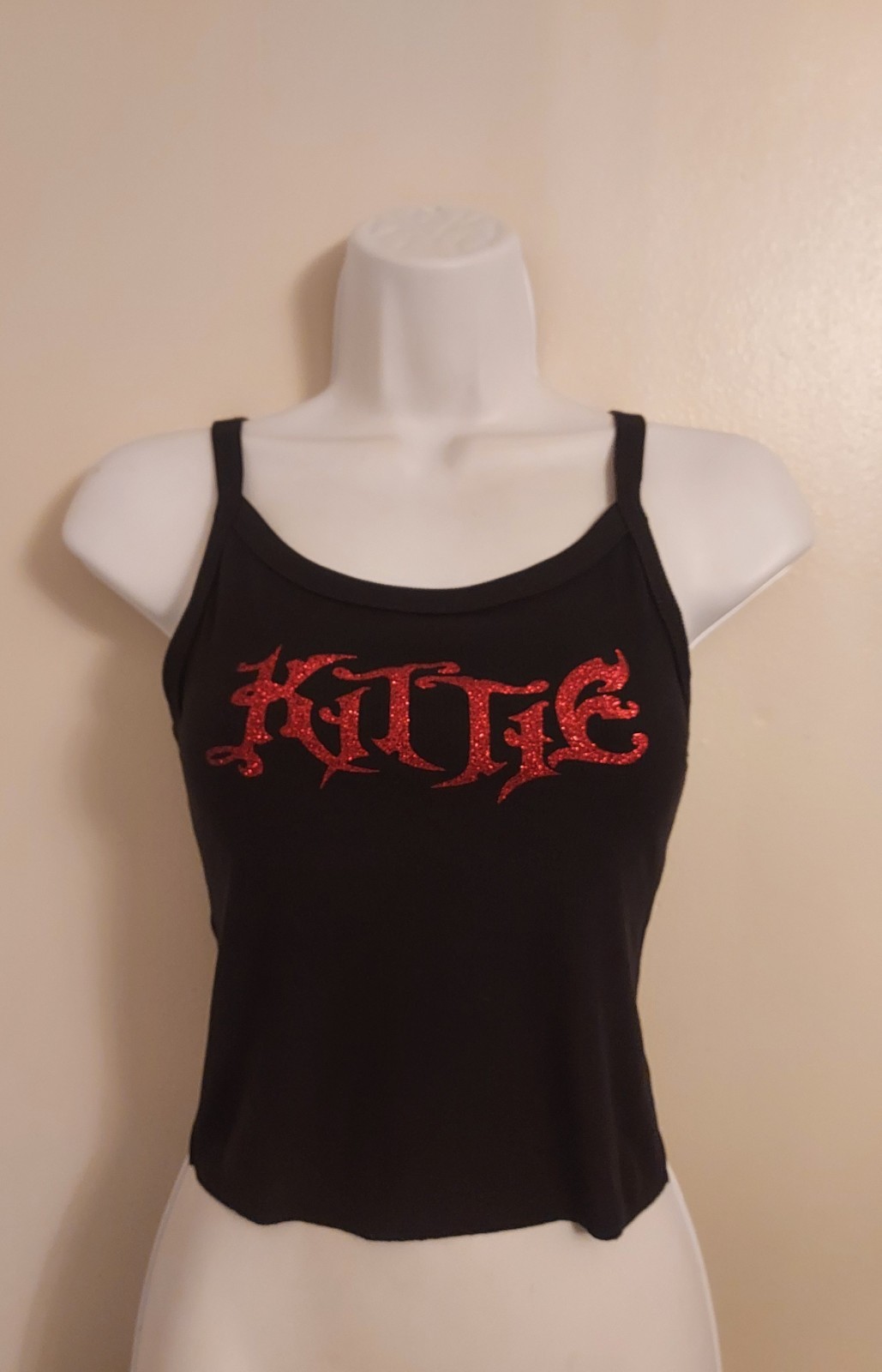 Kittie band Crop top Glitter kittie shirt kittie cropped Tank Top kittie Xs_2x gallery