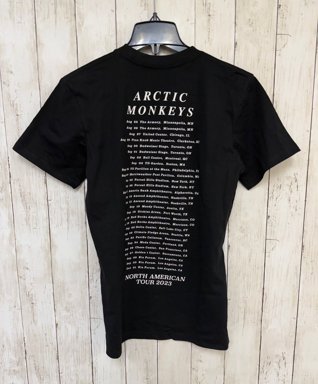 Arctic Monkeys 2023 North American Tour Band TShirt Mens Small Black Concert Tee gallery