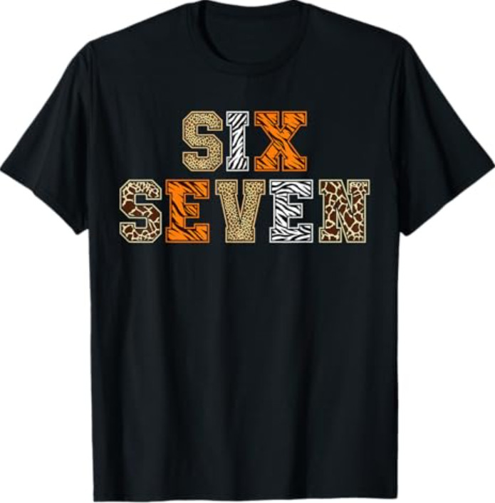 Animal Print Clothes Six Seven Zoo 67 Meme T-Shirt gallery