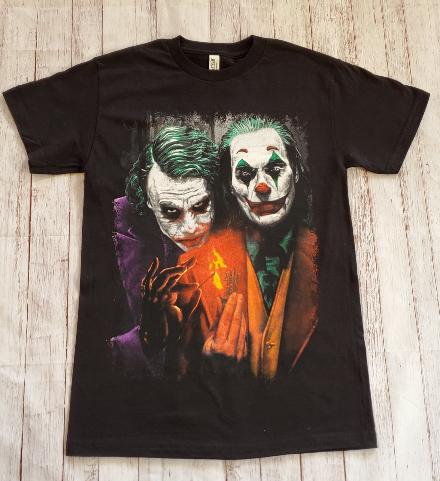 NEW- Joker’s- Heath Ledger & Joaquin Phoenix – T-SHIRT