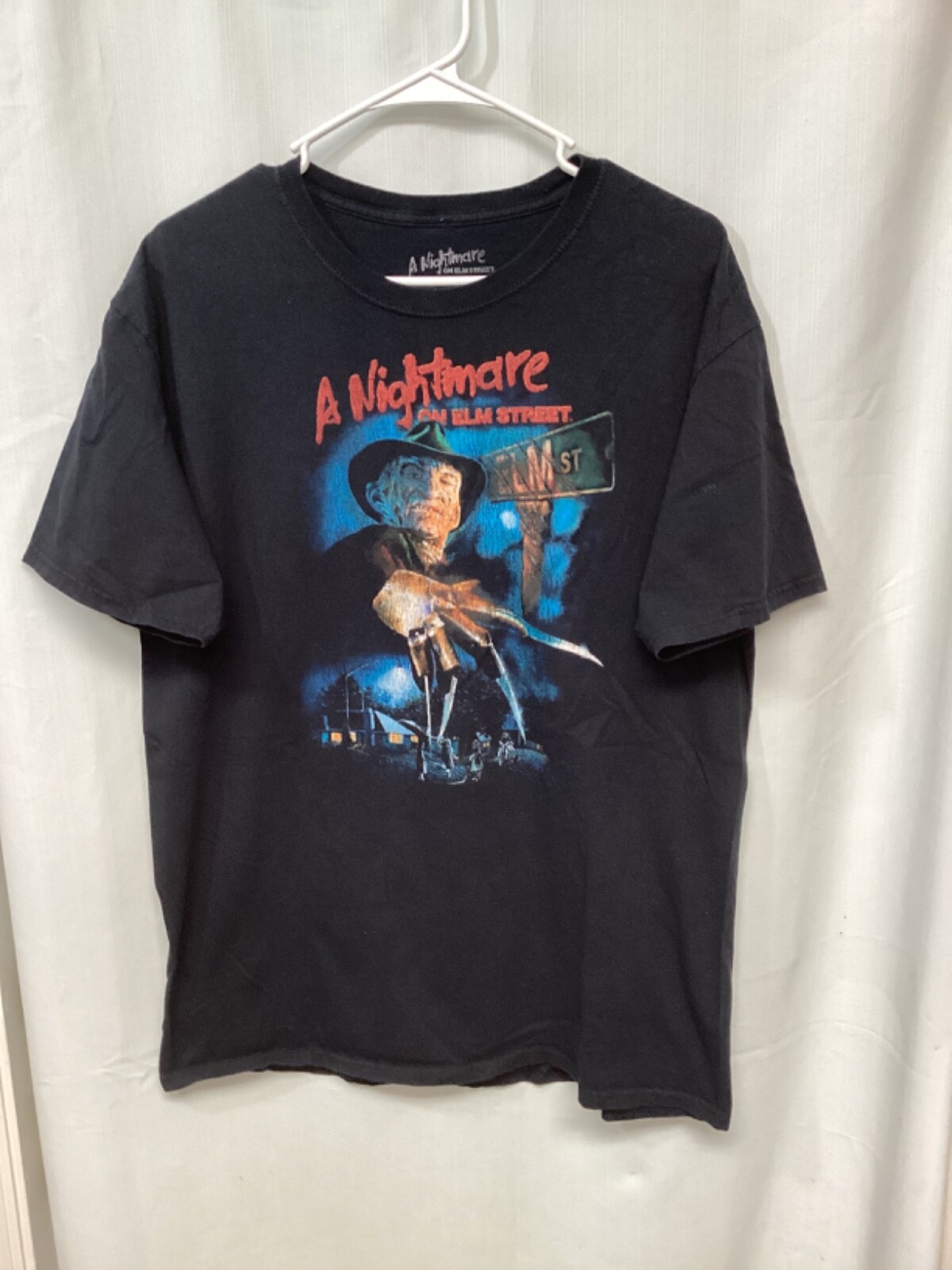 A Nightmare On Elm Street Black Large Cotton T Shirt T19