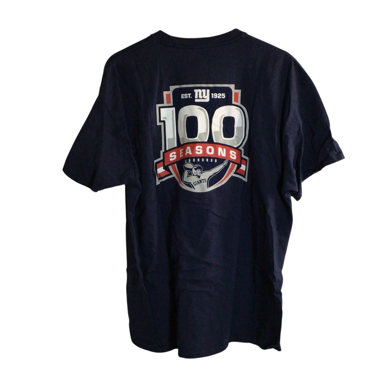 Starter New York Giants 100 Seasons 1925 Anniversary NFL Shirt Mens XL Navy Blue gallery