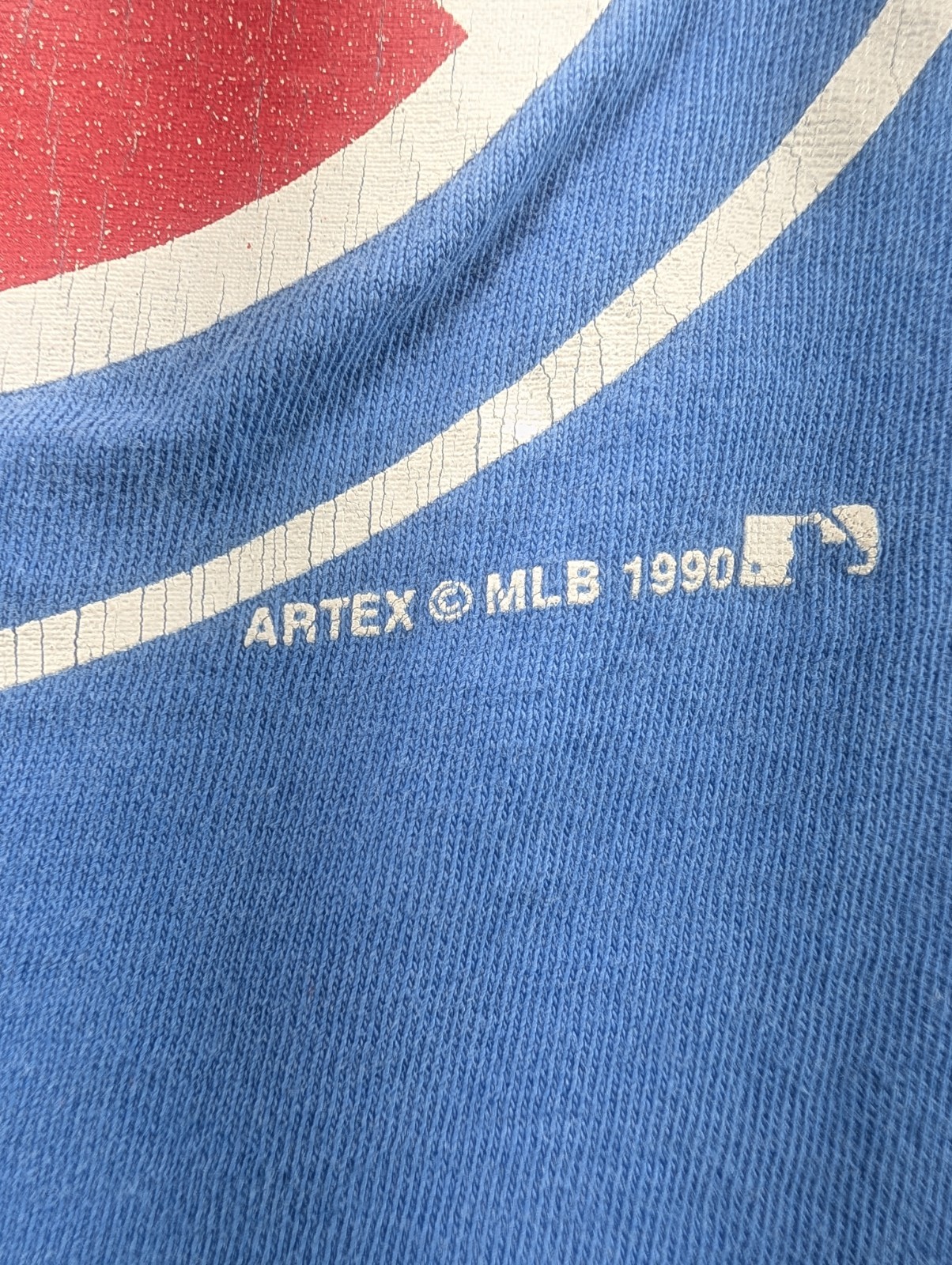 VTG Artex 1990 Chicago Cubs T-Shirt Mens XL Blue Made In USA Cotton Single Stitc gallery
