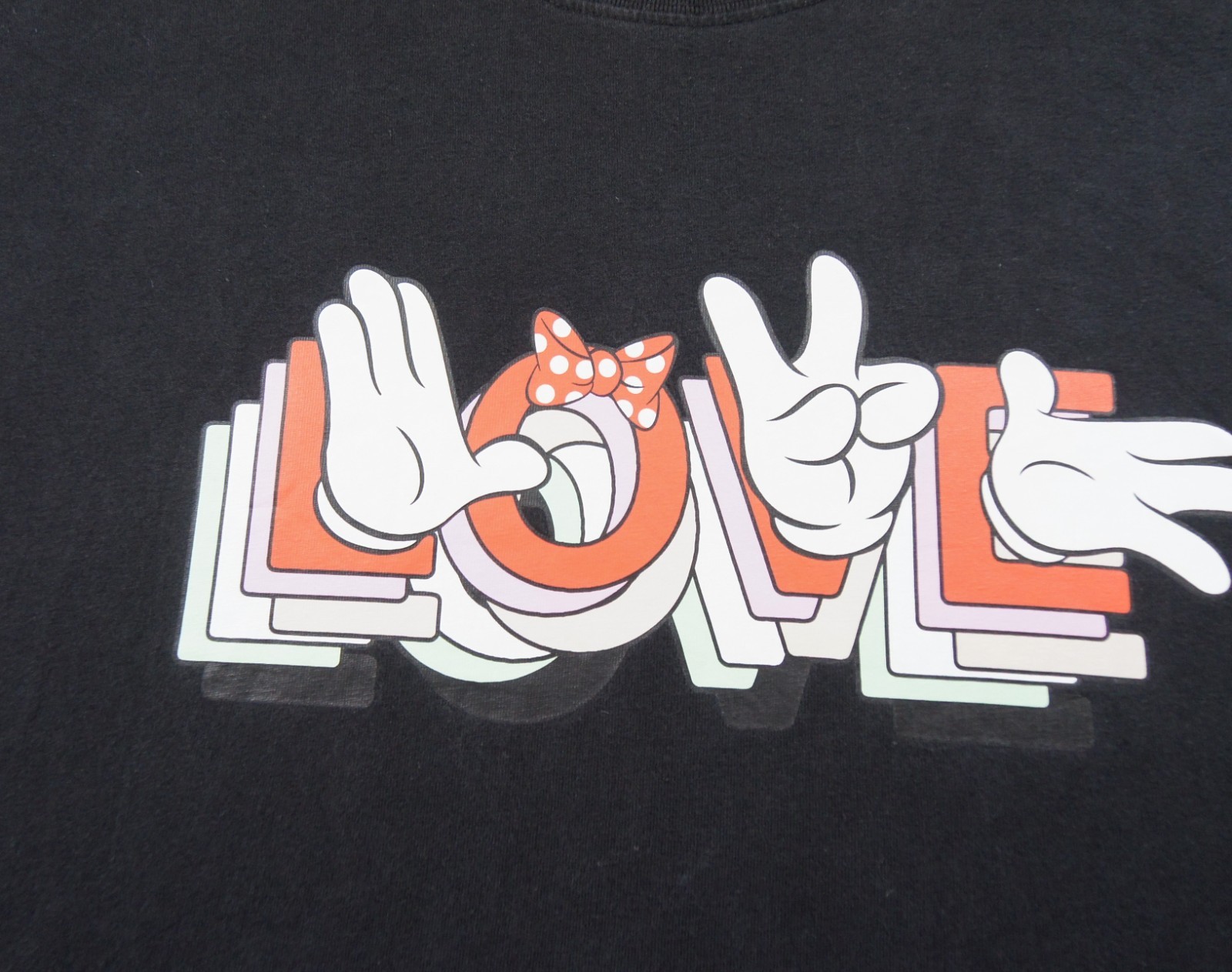 Uniqlo Shirt Mens Medium Black Disney x Ambush Love Graphic Tee Short Sleeve gallery