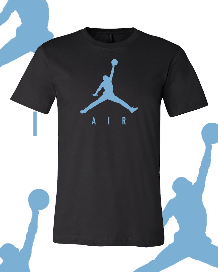 Men's Basketball AIR Baby Blue MJ Sports T-Shirt Tee Fast Ship!! gallery