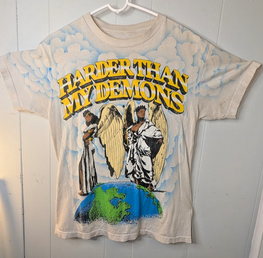 Big Sean Detroit 2 Harder Than my Demons Graphic Rap TShirt Size M Double-Sided