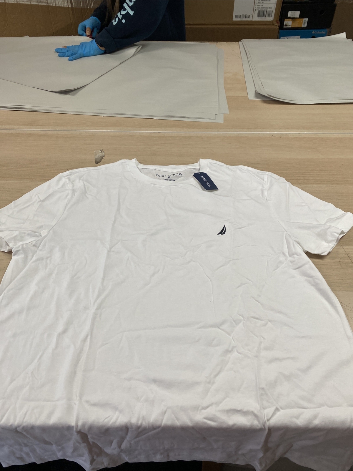 Nautica Graphic T-Shirt Short Sleeve Crew Neck Cotton Logo Bright White XL gallery