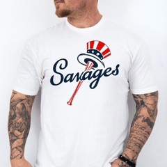 The Bronx Savages | New York Baseball Soft Ring Spun Pre-Shrunk Cotton T-Shirt