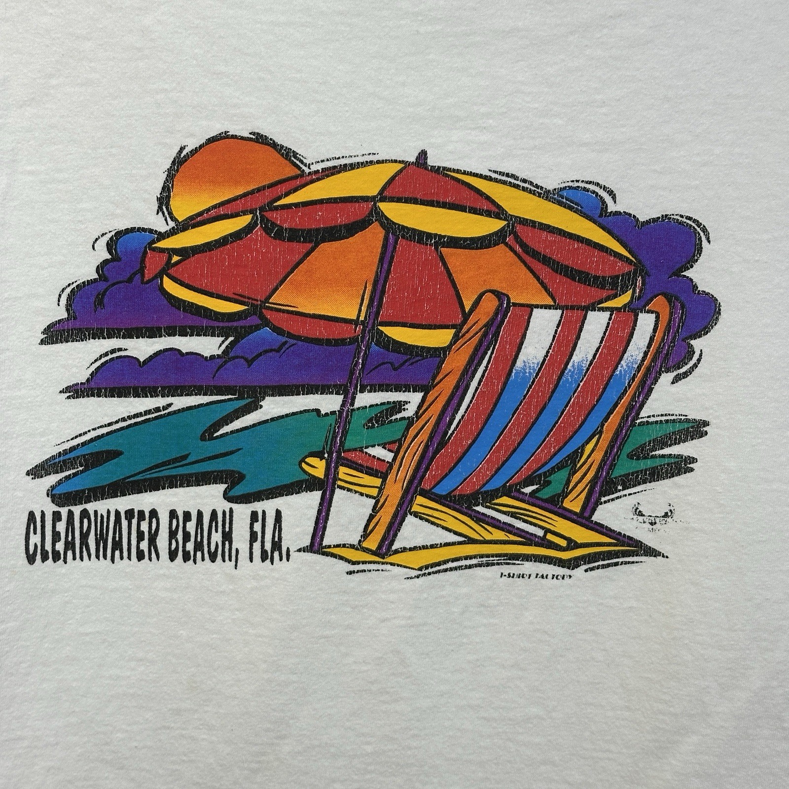 Vintage Single Stitch Big Johnson Clearwater Beach Florida L USA Made T-Shirt gallery