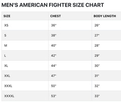 AMERICAN FIGHTER Heather Black ALBERTA Athletic Graphic T-shirt NWT